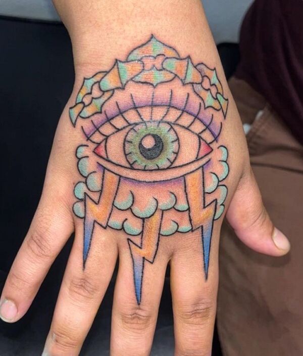 Geometric Dotwork Tattoo