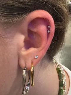 Double Helix piercing by Briana