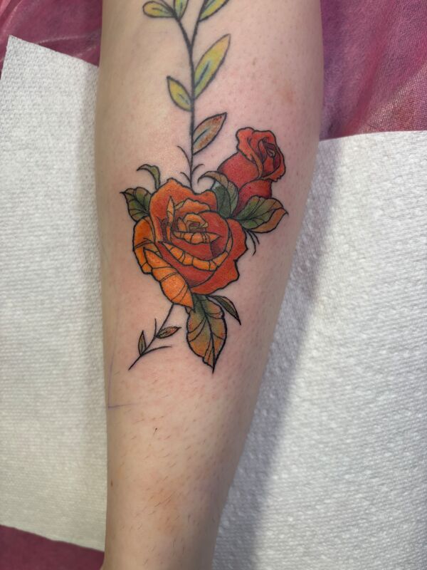 Geometric Dotwork Tattoo